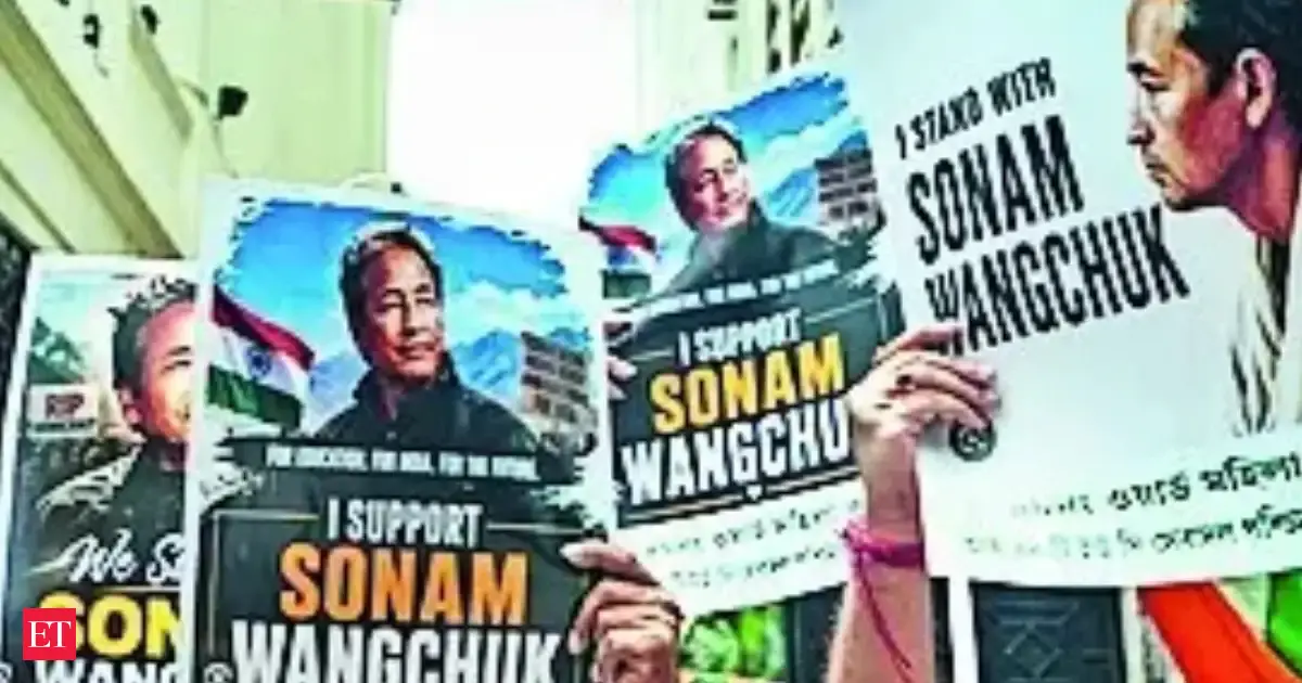 Two students detained for painting Sonam Wangchuk's portrait on flyover in Assam