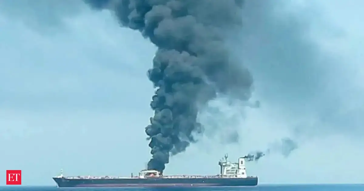 Ship catches fire in Strait of Hormuz as US-Iran conflict escalates