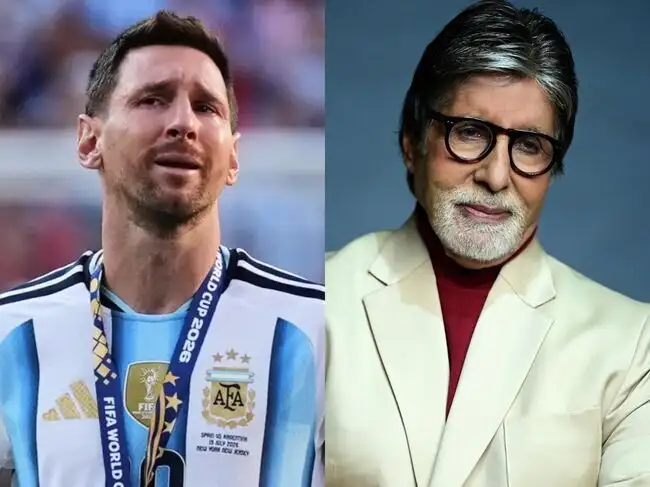 Lionel Messi and Amitabh Bachchan