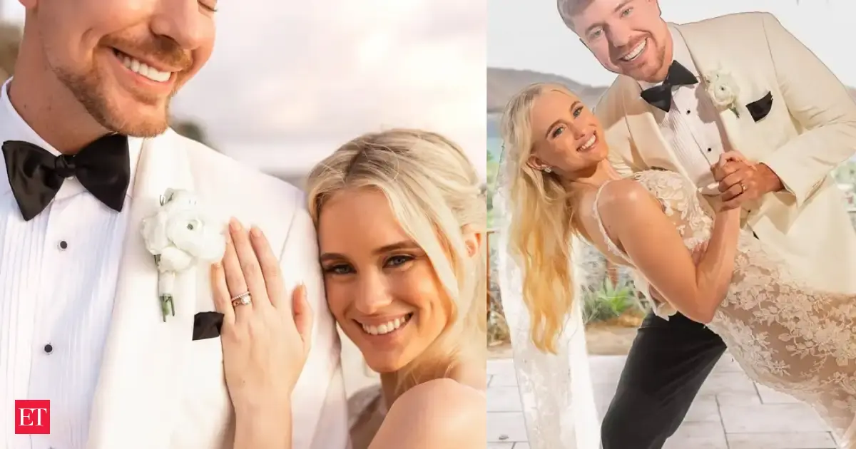 MrBeast wedding pics: YouTube star Jimmy Donaldson marries girlfriend Thea Booysen, shares dreamy photos; here's everything to know about his wife