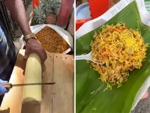 No potatoes but banana stem: Bengaluru street vendor&rsquo;s sweet and spicy bhel chaat recipe is a guilt-free snack