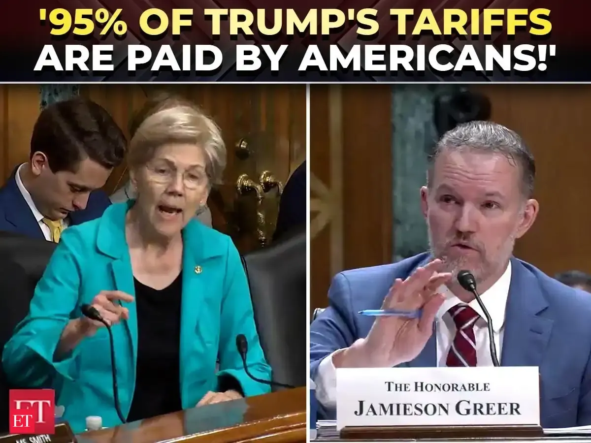 Image for 'Who footed bill for Trump's tariffs?': Elizabeth Warren and Greer Clash in explosive Senate hearing