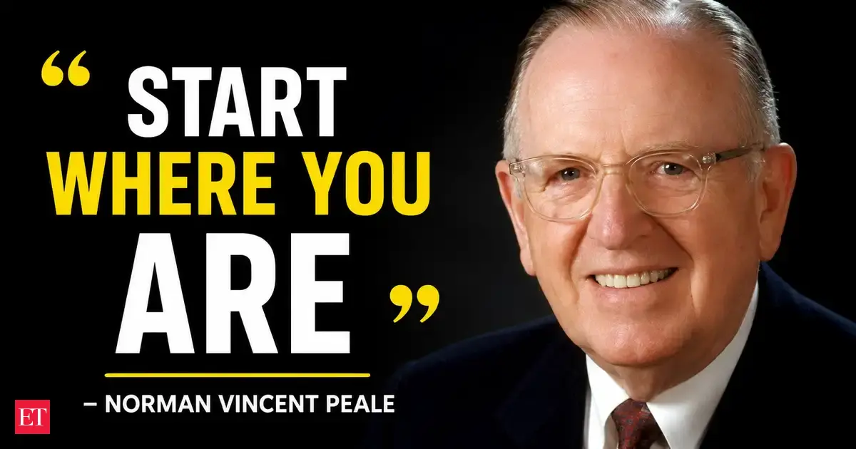 Image for Famous quote of the day by Norman Vincent Peale: "The first step is to fill your life with positive faith... The second step is..." — Inspiring life lessons on self-belief, courage, personal growth, resilience, and why starting where you are can transform your future by the American minister and bestselling author known for positive thinking