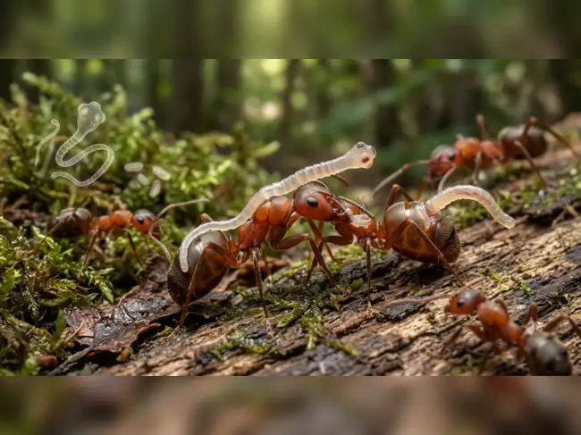 Tiny tapeworm rewires ant metabolism, turns worker ants queen-like and helps them live years longer