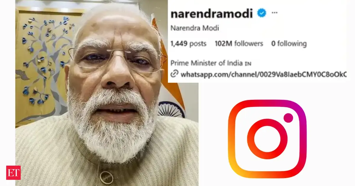 PM Modi's Instagram following jumps by nearly 1 million overnight after he posts selfie video addressing N
