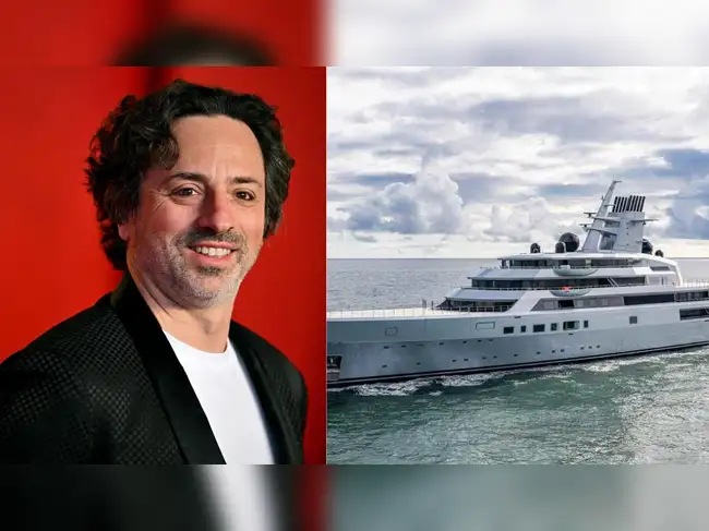Google co-founder Sergey Brin turned his $450 million superyacht into a floating headquarters with an entire deck dedicated to work