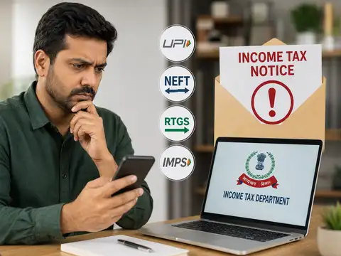 Does using UPI, NEFT, RTGS or IMPS trigger an income tax notice?