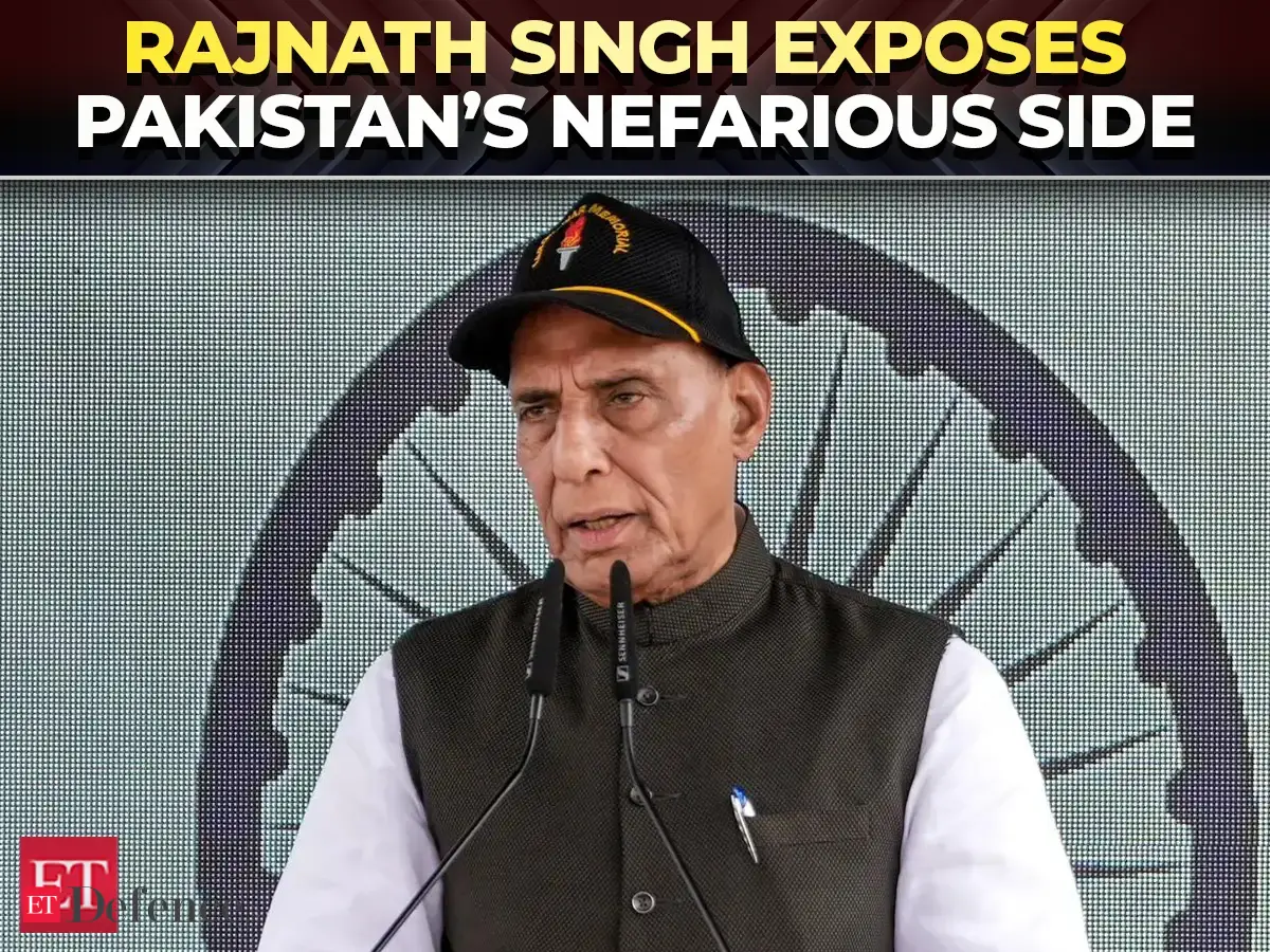 ‘India manufacturing semiconductors, Pakistan producing suicide bombers…’: Rajnath Singh – The Economic Times Video