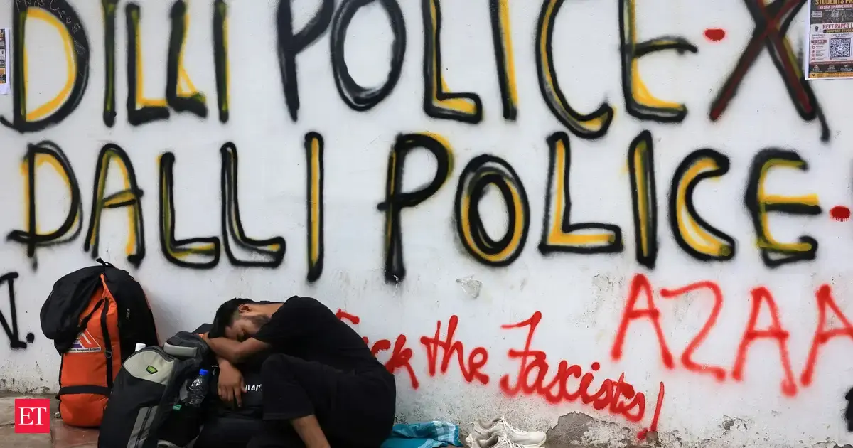 Graffiti that captured a generation's anger painted over at Jantar Mantar