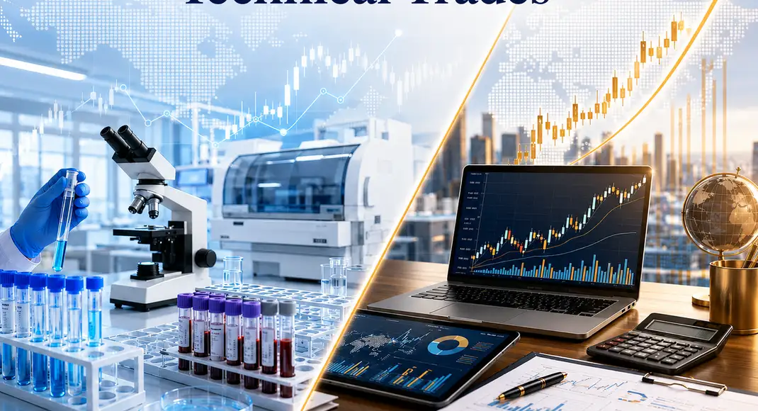Two Trades for Today: A diagnostics major for a 6% rise, a large-cap financial service stock for a gain of