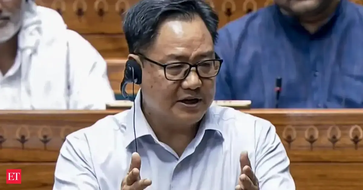 Rijiju urges MPs to participate in anti-paper leak Bill discussion in Parliament on Monday