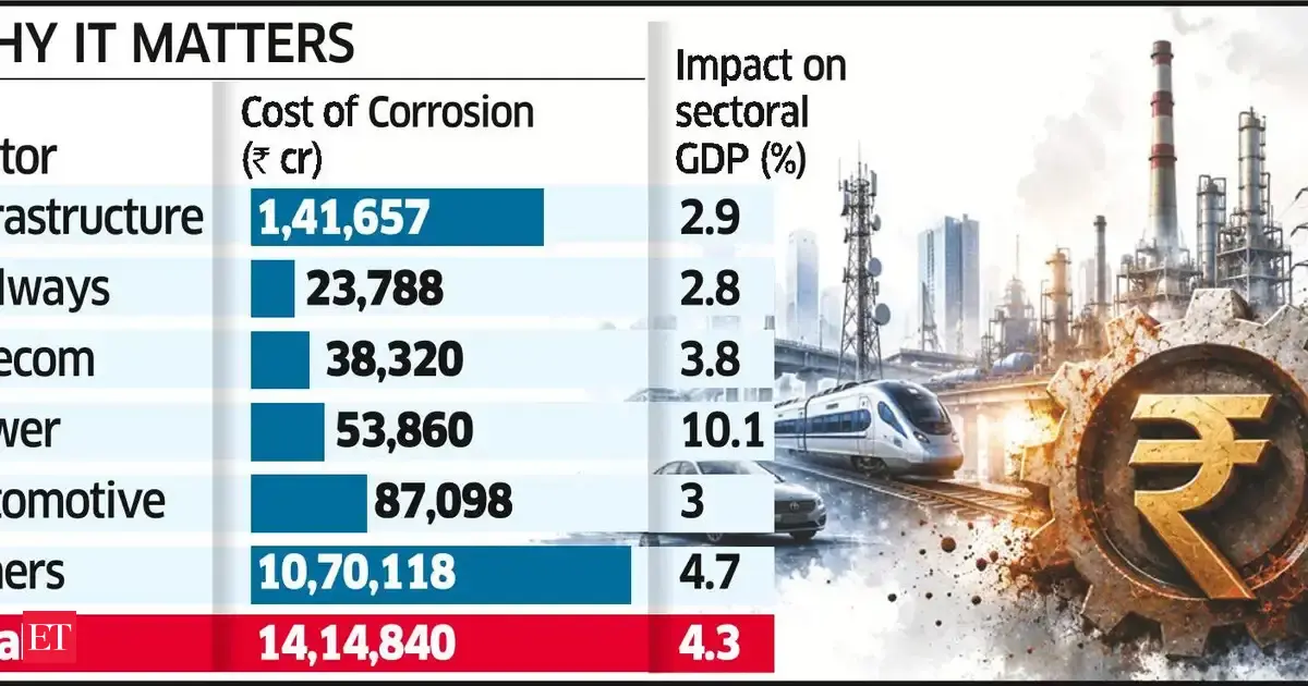 Better corrosion protection could lift India's GDP by up to 1.5%, report says