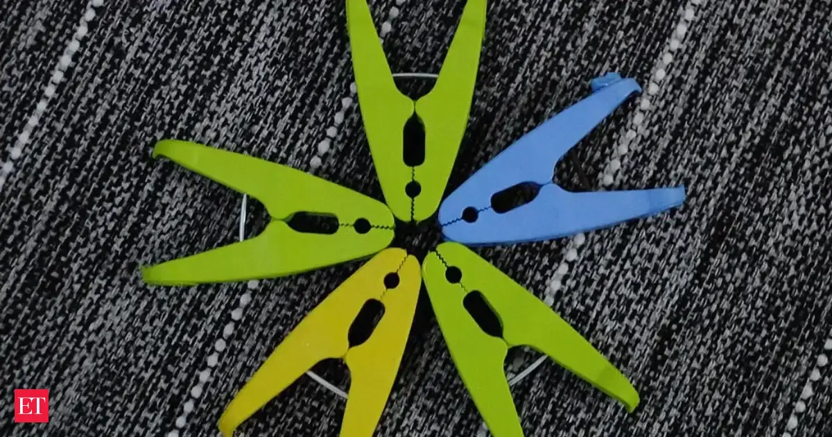 Most people ignore the two holes in clothespins; using them separately may prevent marks and wrinkles