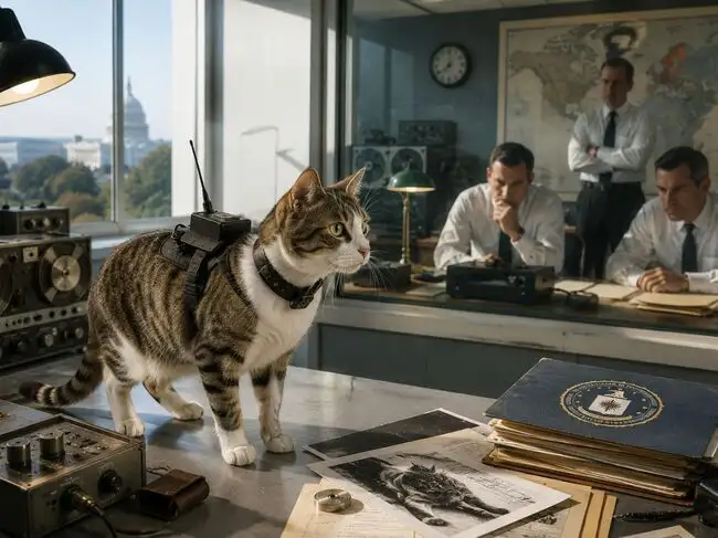 The CIA poured millions into a spy cat project (AI-Generated Image)