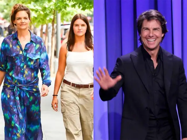 Katie Holmes, Suri Noelle and Tom Cruise