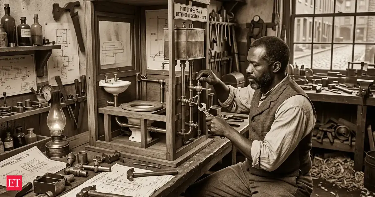 In 1874, an African-American inventor designed an improved bathroom system for trains: How Lewis Howard Latimer along wi