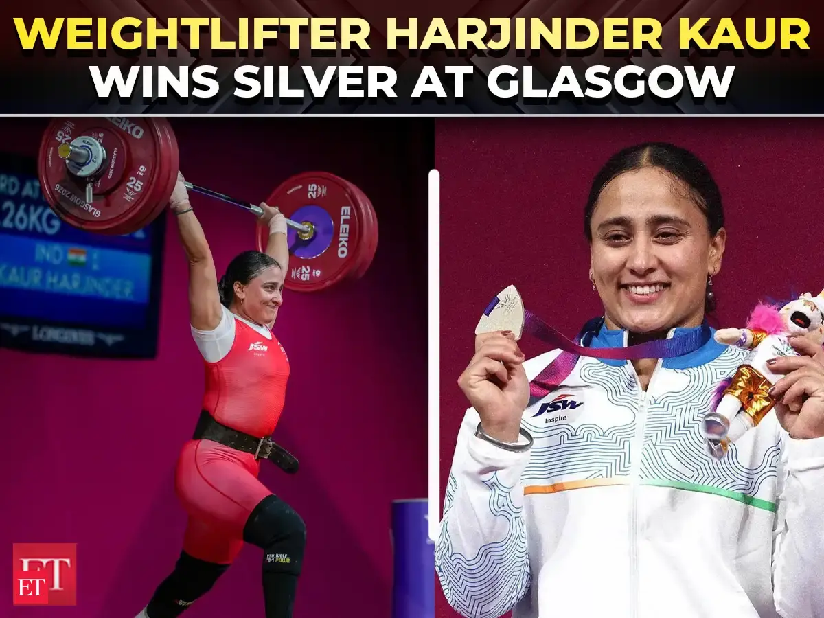 CWG 2026: Weightlifter Harjinder Kaur secures silver medal in women's 69kg at Glasgow