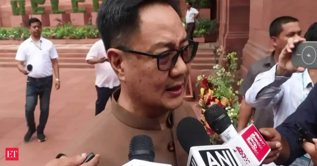 'Rahul Gandhi using abusive language': Kiren Rijiju hits out at Congress conduct during LS discussion