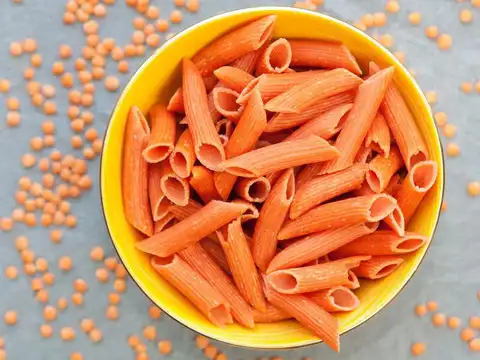 Lentil Pasta With Tomato And Spinach Sauce