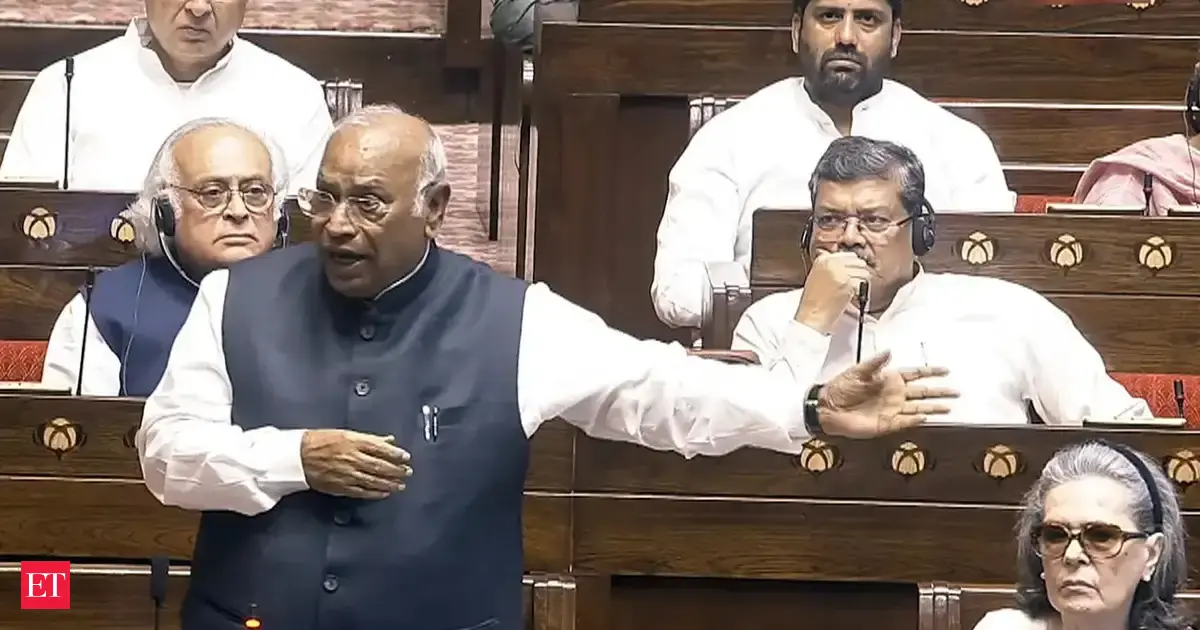 'Why are PM Modi and Amit Shah silent?': Kharge attacks Centre over paper leak crisis as Rajya Sabha debat