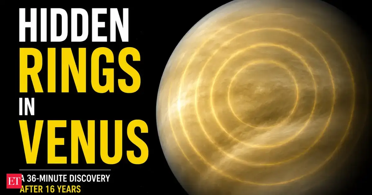 In 2010, a 36-minute routine telescope session captured hidden giant rings in Venus' atmosphere: Archived images reveal mysterious planet-wide atmospheric waves after 16 years