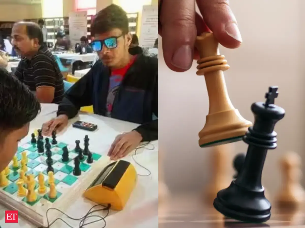 Blind chess player from Ahmedabad wins Gujarat University tournament: Defeats more than 100 sighted opponents; his friend with partial vision secures third
