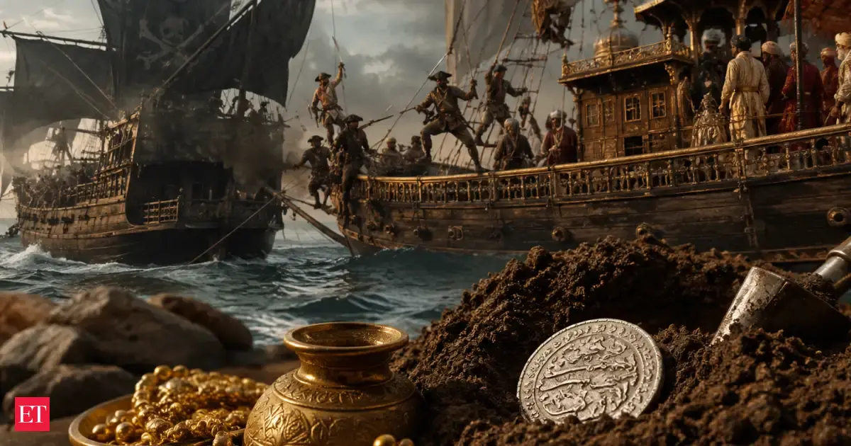 In 1695, a pirate ship captured Mughal emperor Aurangzeb's royal vessel and vanished after looting tens of millions of dollars' worth of gold and silver. The first coin of the treasure was found 300 years later