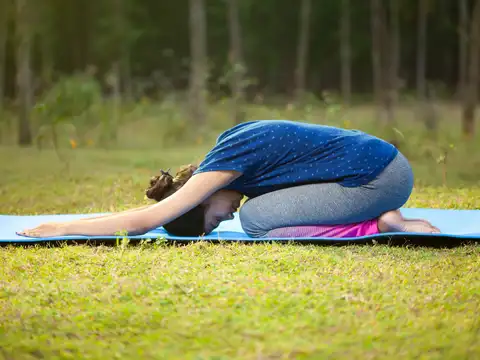 Child's Pose (Balasana): Release tension and encourage spinal length
