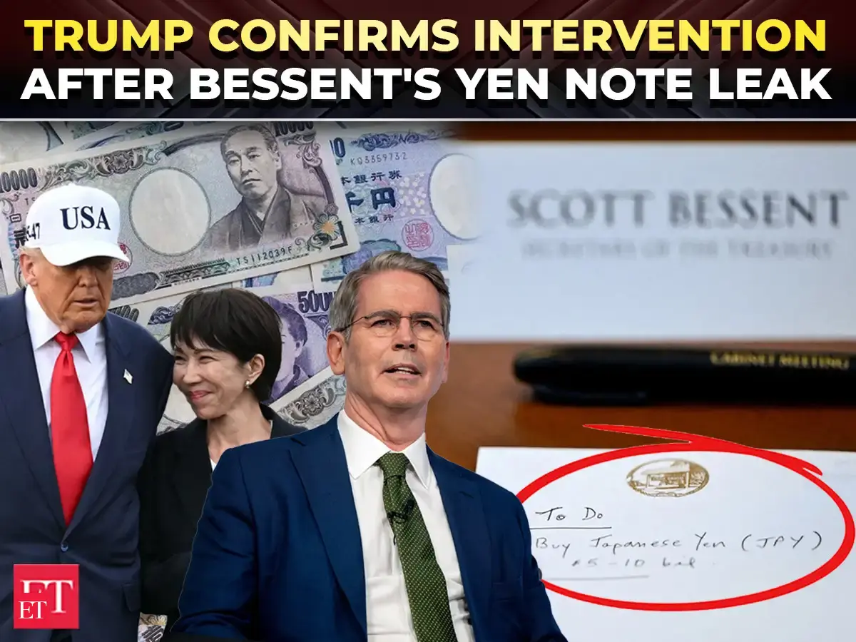 Bessent notepad: Bessent's secret yen note leaked? Trump confirms Japan ...