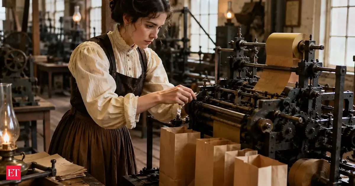 In 1868, an American woman inventor created a machine that changed the future and led to the mass manufacture of flat-bottom paper bags still widely used to carry groceries all around the world: How Margaret E. Knight changed paper bag manufacturing?