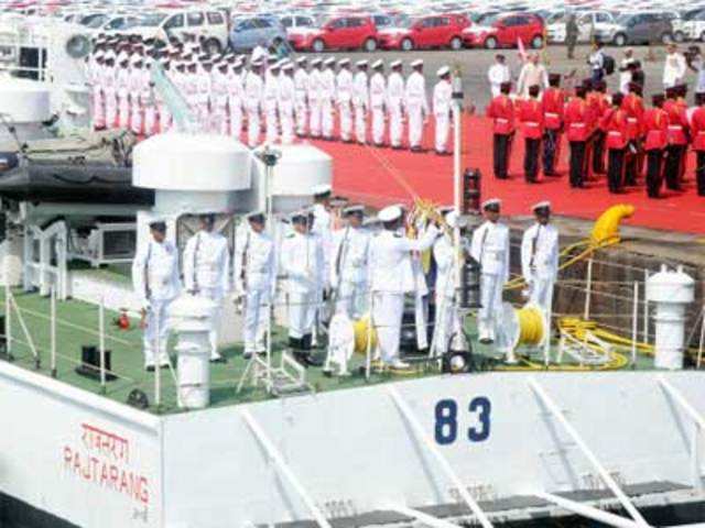 Indian Coast Guard ship RAJTARANG is commissioned