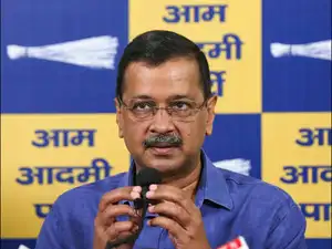 Kejriwal addresses media in Delhi