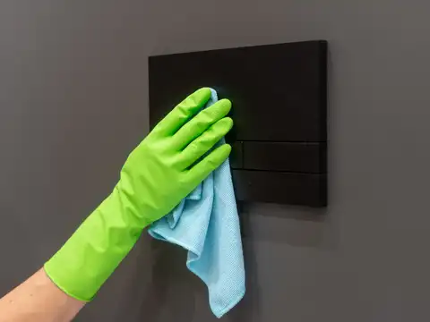 Remove dust with a dry microfiber cloth