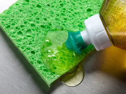 Clean with diluted dish soap