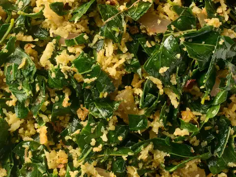 Moringa vegetable stir-fry for lunch