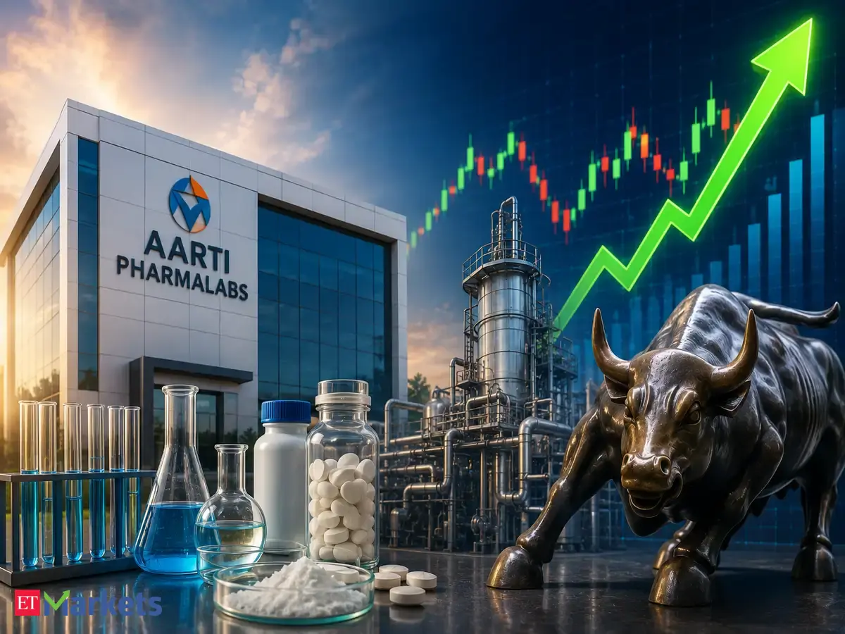 Aarti Pharmalabs shares hit 20% upper circuit as Q1 net profit surges 65% YoY to Rs 76 crore