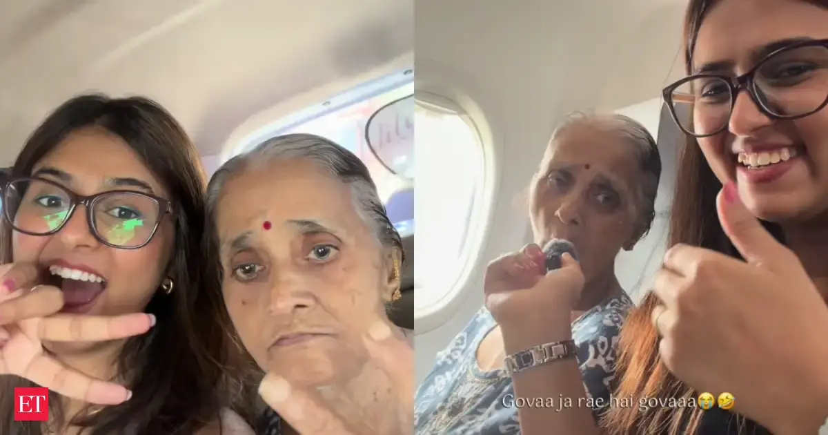 85-year-old grandmother's first flight to Goa goes viral: Video melts hearts