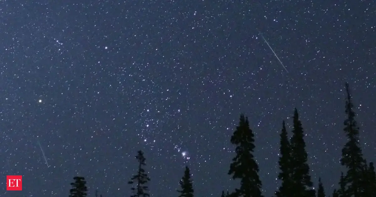 Photo: economictimes.indiatimes.com Perseid meteor shower peaks tonight under ideal skies with up to 100 meteors per hour