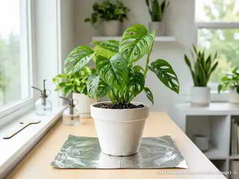 Use Foil Under Pots To Reflect Light Upward Into Leaves