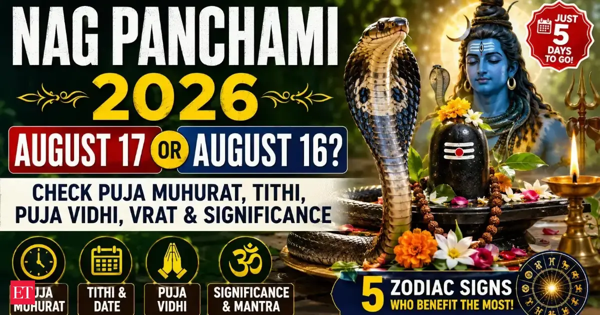 Nag Panchami 2026 Date August 17 Or 16 Check Puja Muhurat Tithi Puja Vidhi Vrat Significance