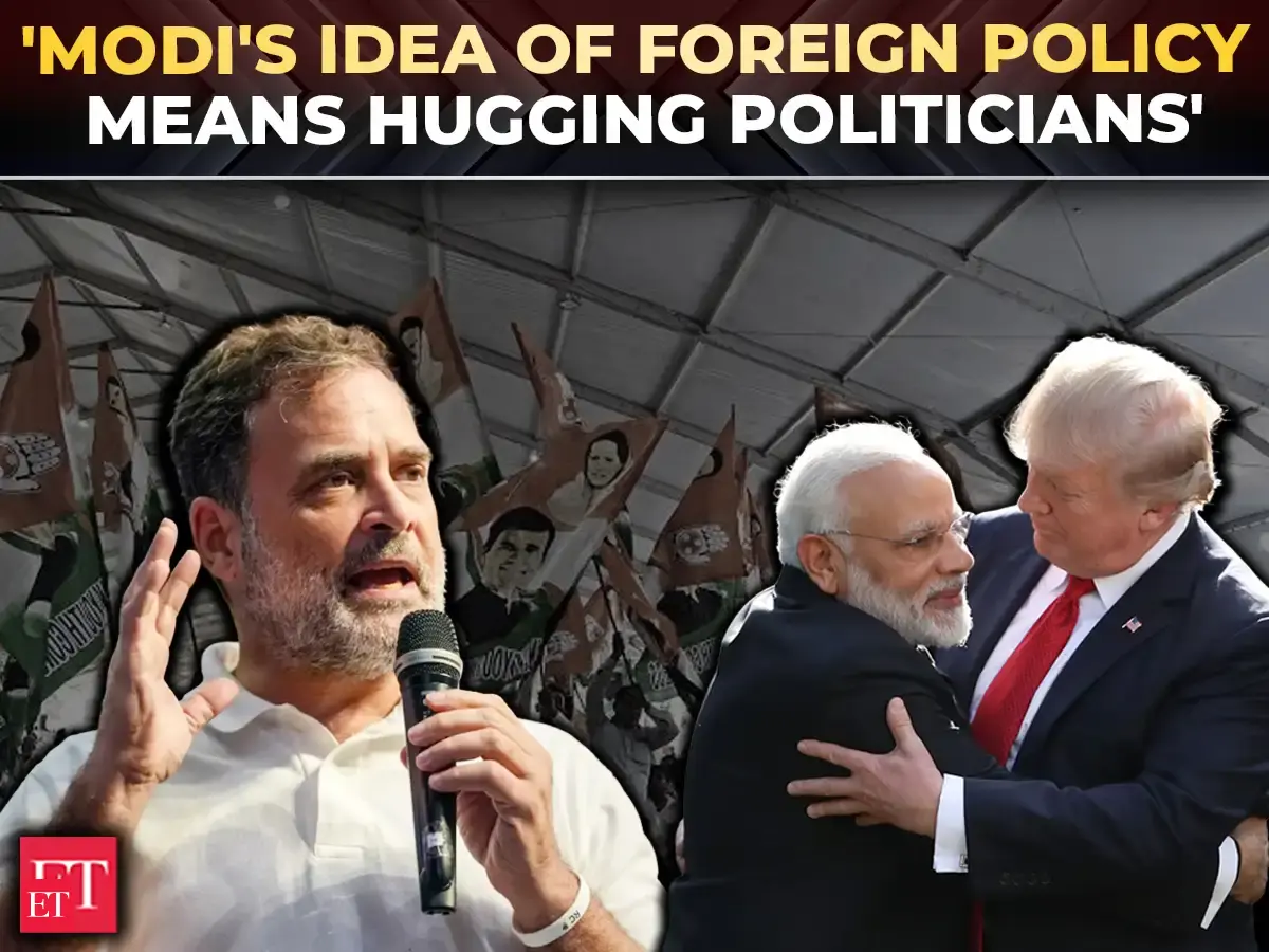 Rahul calls RSS-BJP ‘bunch of jokers’, scoffs at PM’s foreign policy ‘based on hugs’