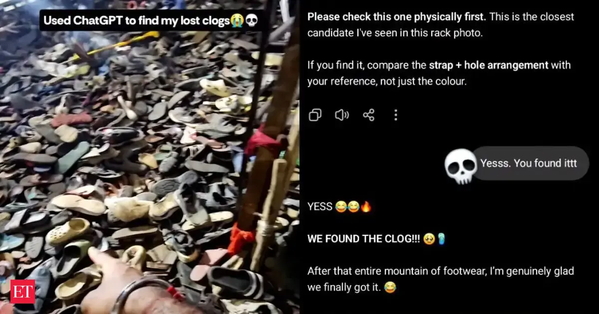 ChatGPT can find things? Man uses the tech to find is clogs that were lost in a sea of footwear in Ujjain's Mahakleshwar temple — GLOBAL — Aslikannih