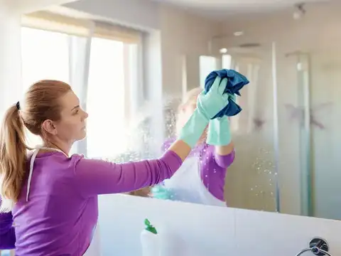 Clean windows and mirrors