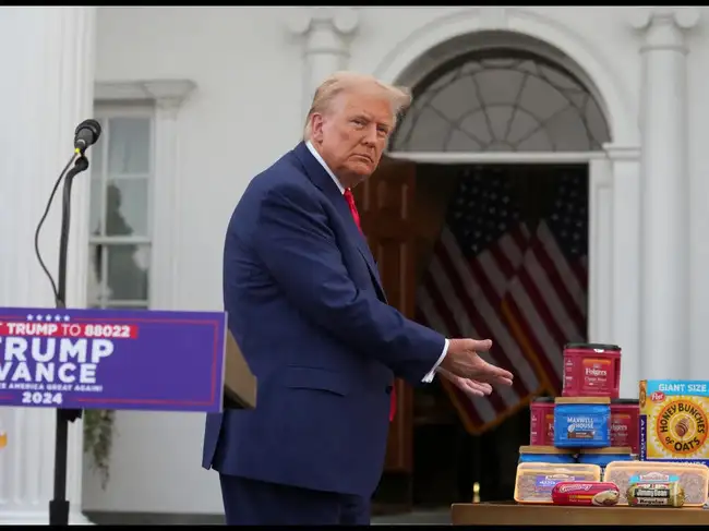 FILE PHOTO: Republican presidential nominee and former U.S. President Donald Trump holds a press conference in Bedminster