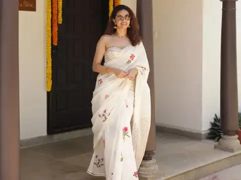 Contemporary saree with modern twist