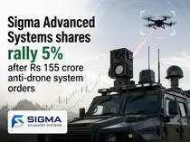 Sigma Advanced Systems shares rally 5% on Rs 155 crore anti-drone orders; stock up 105% in 3 months<br>
