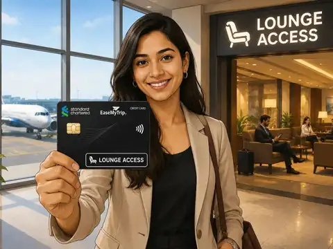 Standard Chartered EaseMyTrip Credit Card airport lounge access