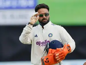 Galle [Sri Lanka], Aug 17: India's Rishabh Pant and Manav Suthar on the gr...