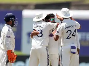Manav Suthar's 10-wicket haul powers India to 165-run win over Sri Lanka in Galle Test