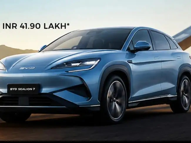 BYD India introduced the SEALION 7 Dynamic variant at Rs 41.90 lakh